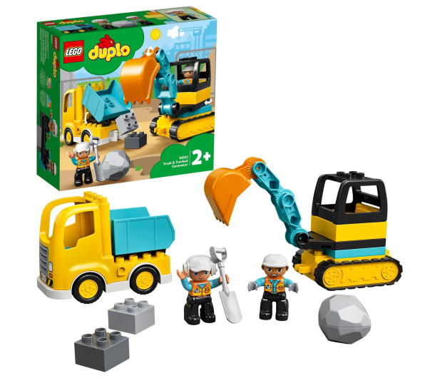 LEGO DUPLO 10931 Ciężarówka i koparka gąsienicowa - 562870 - zdjęcie 15